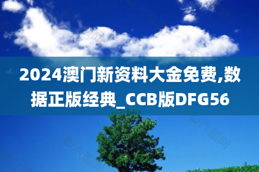 2024澳门新资料大金免费,数据正版经典_CCB版DFG56