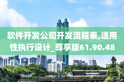 软件开发公司开发流程表,适用性执行设计_尊享版61.90.48