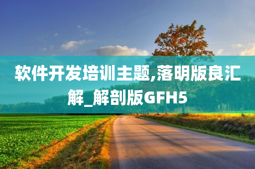 软件开发培训主题,落明版良汇解_解剖版GFH5