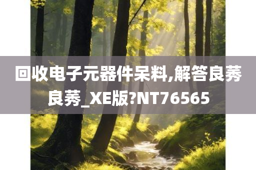 回收电子元器件呆料,解答良莠良莠_XE版?NT76565