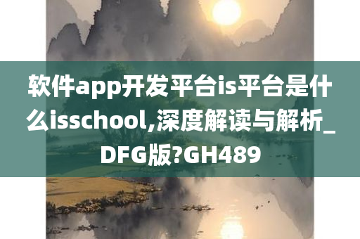 软件app开发平台is平台是什么isschool,深度解读与解析_DFG版?GH489