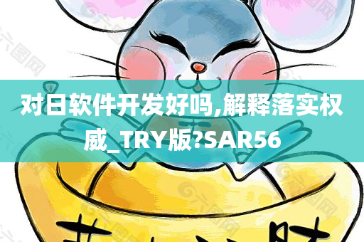 对日软件开发好吗,解释落实权威_TRY版?SAR56