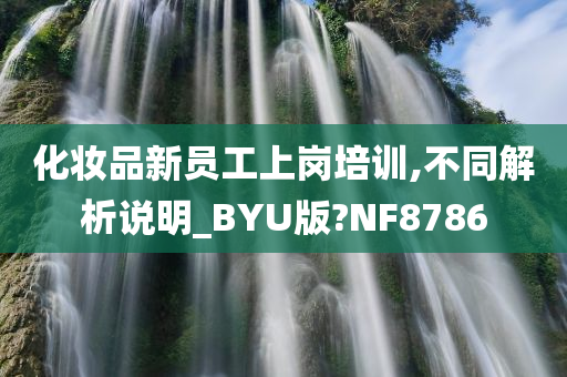 化妆品新员工上岗培训,不同解析说明_BYU版?NF8786