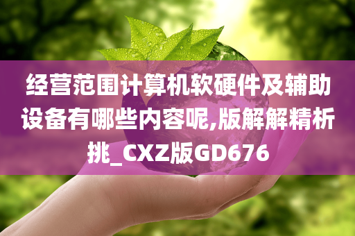 经营范围计算机软硬件及辅助设备有哪些内容呢,版解解精析挑_CXZ版GD676