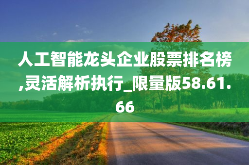 人工智能龙头企业股票排名榜,灵活解析执行_限量版58.61.66