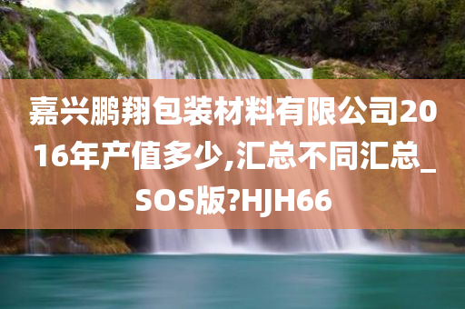 嘉兴鹏翔包装材料有限公司2016年产值多少,汇总不同汇总_SOS版?HJH66