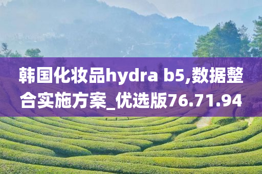 韩国化妆品hydra b5,数据整合实施方案_优选版76.71.94