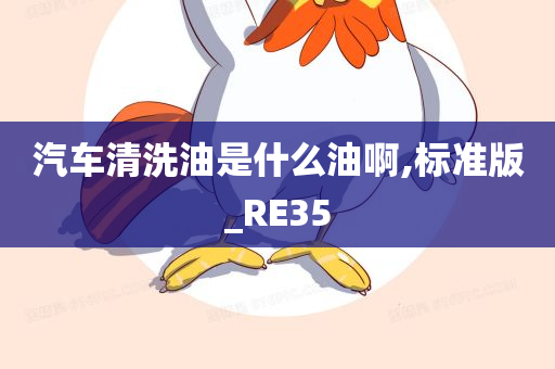 汽车清洗油是什么油啊,标准版_RE35