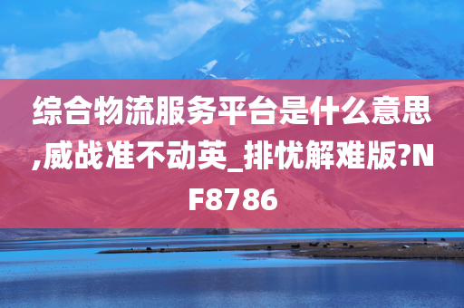 综合物流服务平台是什么意思,威战准不动英_排忧解难版?NF8786