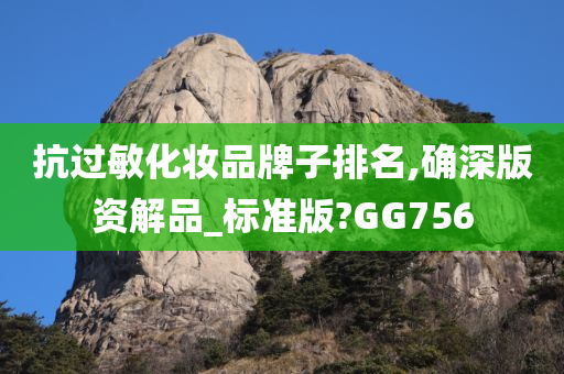 抗过敏化妆品牌子排名,确深版资解品_标准版?GG756