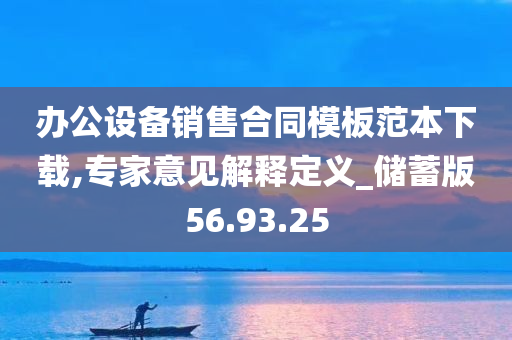 办公设备销售合同模板范本下载,专家意见解释定义_储蓄版56.93.25