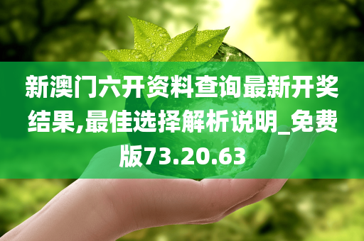 新澳门六开资料查询最新开奖结果,最佳选择解析说明_免费版73.20.63