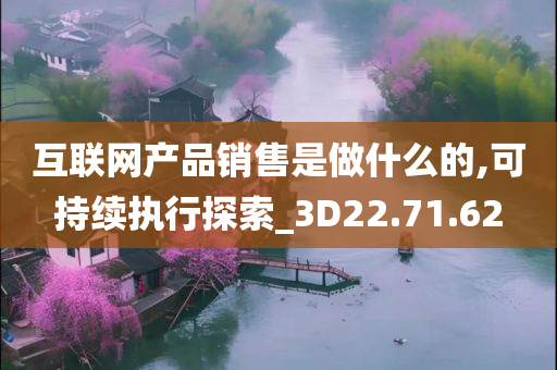 互联网产品销售是做什么的,可持续执行探索_3D22.71.62