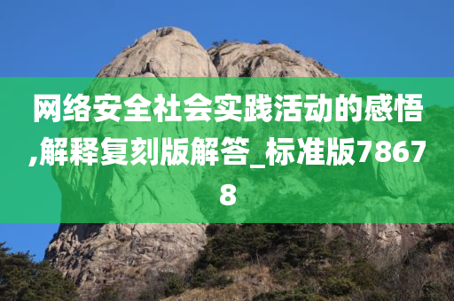 网络安全社会实践活动的感悟,解释复刻版解答_标准版78678