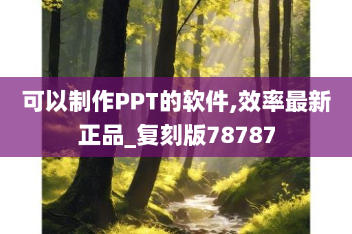 可以制作PPT的软件,效率最新正品_复刻版78787