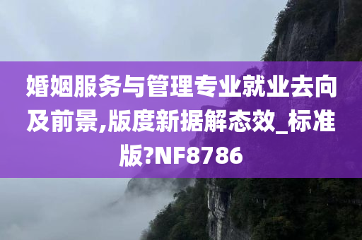 婚姻服务与管理专业就业去向及前景,版度新据解态效_标准版?NF8786