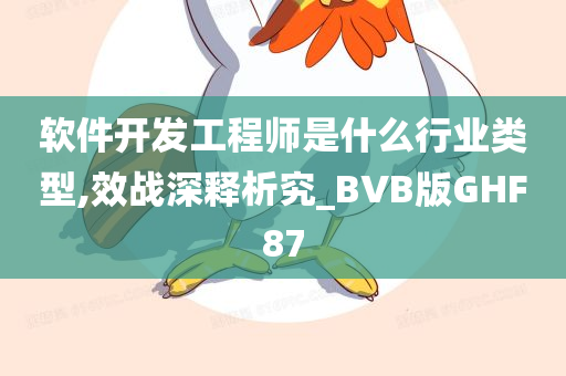 软件开发工程师是什么行业类型,效战深释析究_BVB版GHF87