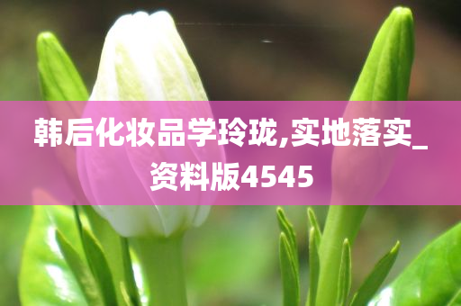 韩后化妆品学玲珑,实地落实_资料版4545