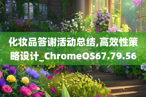 化妆品答谢活动总结,高效性策略设计_ChromeOS67.79.56