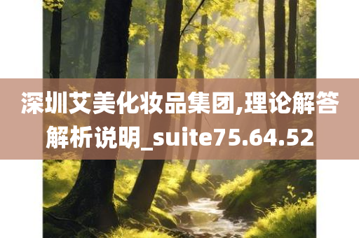 深圳艾美化妆品集团,理论解答解析说明_suite75.64.52