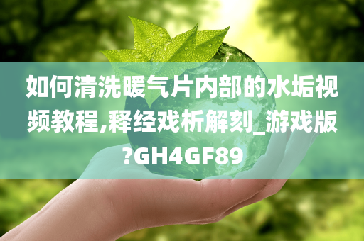 如何清洗暖气片内部的水垢视频教程,释经戏析解刻_游戏版?GH4GF89