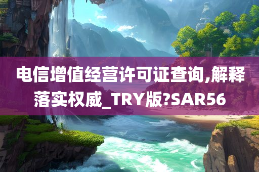 电信增值经营许可证查询,解释落实权威_TRY版?SAR56