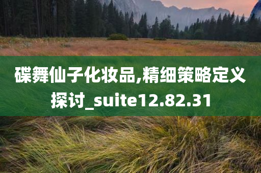 碟舞仙子化妆品,精细策略定义探讨_suite12.82.31