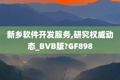 新乡软件开发服务,研究权威动态_BVB版?GF898