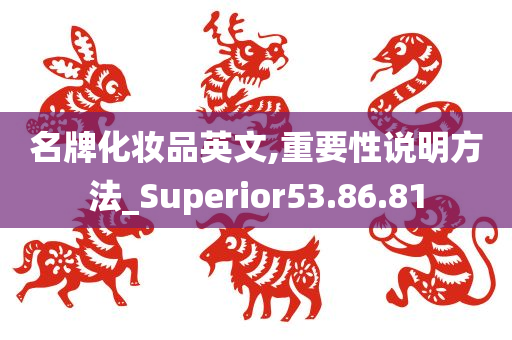 名牌化妆品英文,重要性说明方法_Superior53.86.81