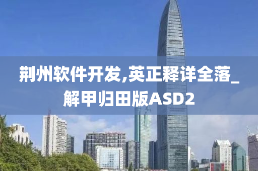 荆州软件开发,英正释详全落_解甲归田版ASD2