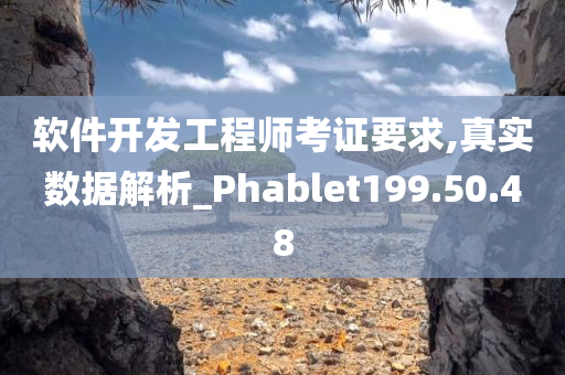 软件开发工程师考证要求,真实数据解析_Phablet199.50.48