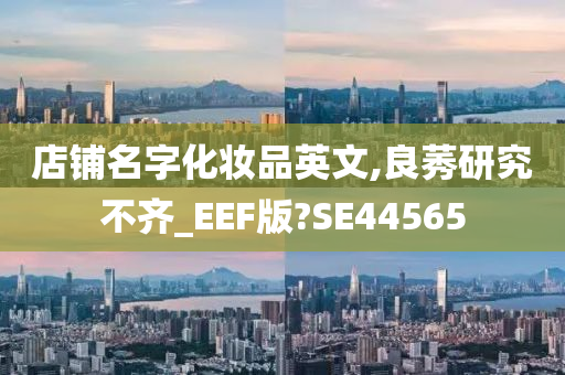 店铺名字化妆品英文,良莠研究不齐_EEF版?SE44565