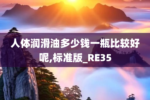 人体润滑油多少钱一瓶比较好呢,标准版_RE35