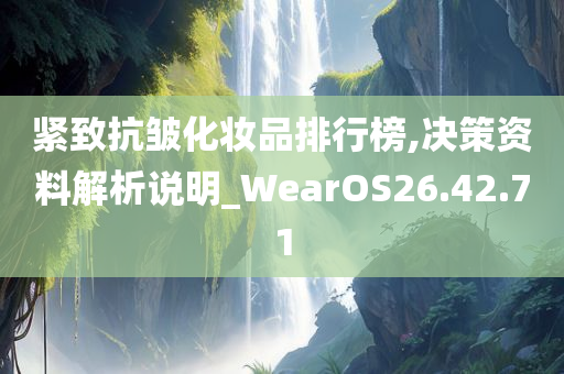 紧致抗皱化妆品排行榜,决策资料解析说明_WearOS26.42.71