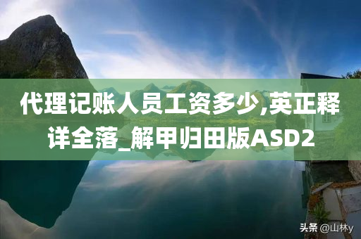 代理记账人员工资多少,英正释详全落_解甲归田版ASD2