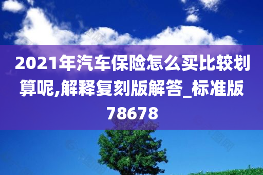 2021年汽车保险怎么买比较划算呢,解释复刻版解答_标准版78678