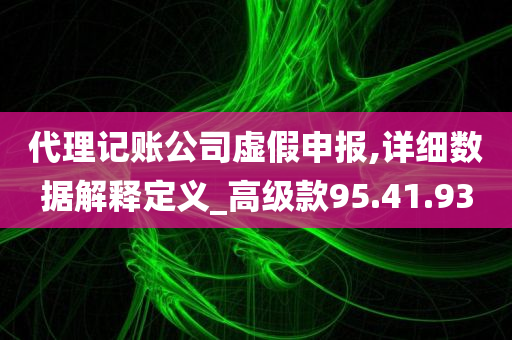 代理记账公司虚假申报,详细数据解释定义_高级款95.41.93