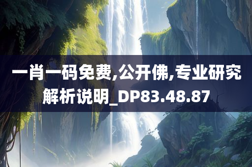 一肖一码免费,公开佛,专业研究解析说明_DP83.48.87