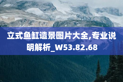 立式鱼缸造景图片大全,专业说明解析_W53.82.68