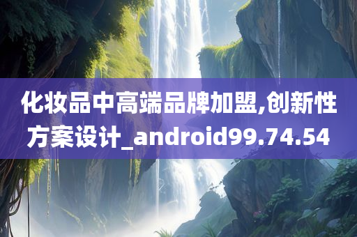 化妆品中高端品牌加盟,创新性方案设计_android99.74.54