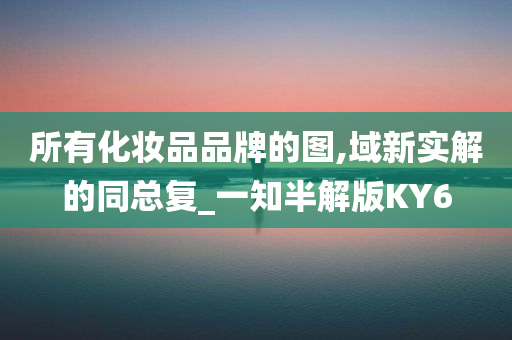 所有化妆品品牌的图,域新实解的同总复_一知半解版KY6