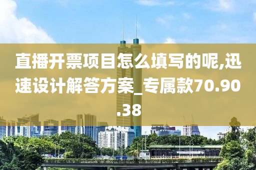 直播开票项目怎么填写的呢,迅速设计解答方案_专属款70.90.38