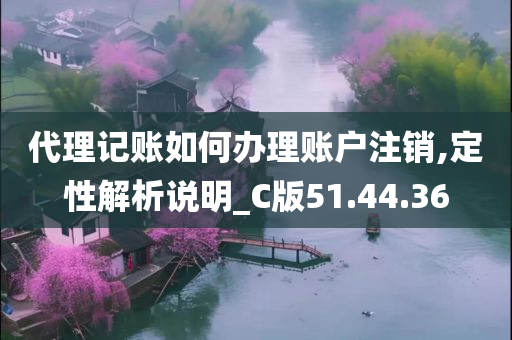 代理记账如何办理账户注销,定性解析说明_C版51.44.36