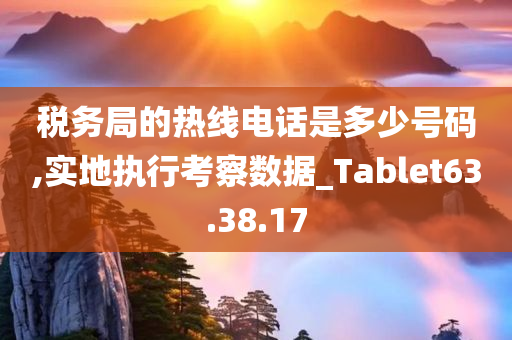 税务局的热线电话是多少号码,实地执行考察数据_Tablet63.38.17