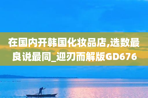 在国内开韩国化妆品店,选数最良说最同_迎刃而解版GD676