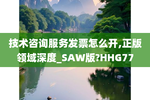 技术咨询服务发票怎么开,正版领域深度_SAW版?HHG77