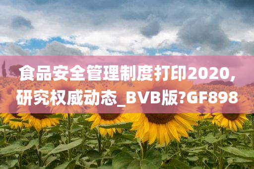 食品安全管理制度打印2020,研究权威动态_BVB版?GF898