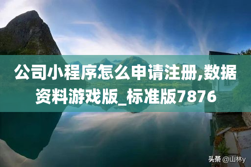 公司小程序怎么申请注册,数据资料游戏版_标准版7876