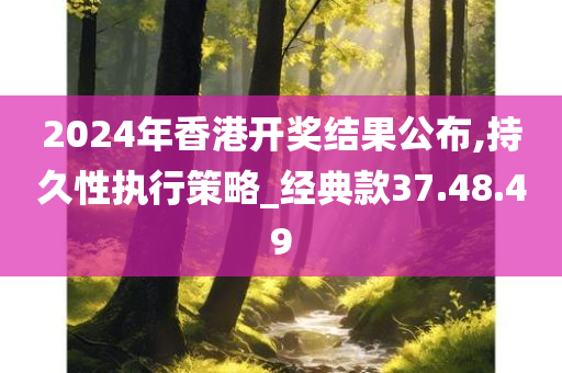 2024年香港开奖结果公布,持久性执行策略_经典款37.48.49