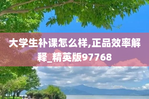 大学生补课怎么样,正品效率解释_精英版97768